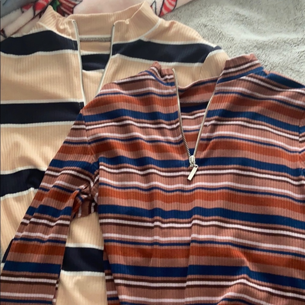 Pacsun Cropped quarter zip long sleeve bundle